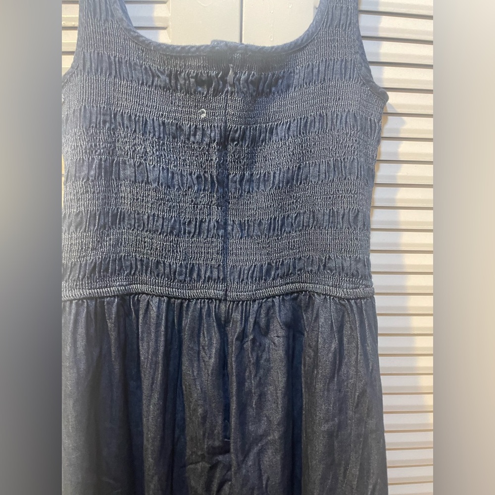 Free Assembly Smocked Tank Top Midi Dress
Dark Rinse